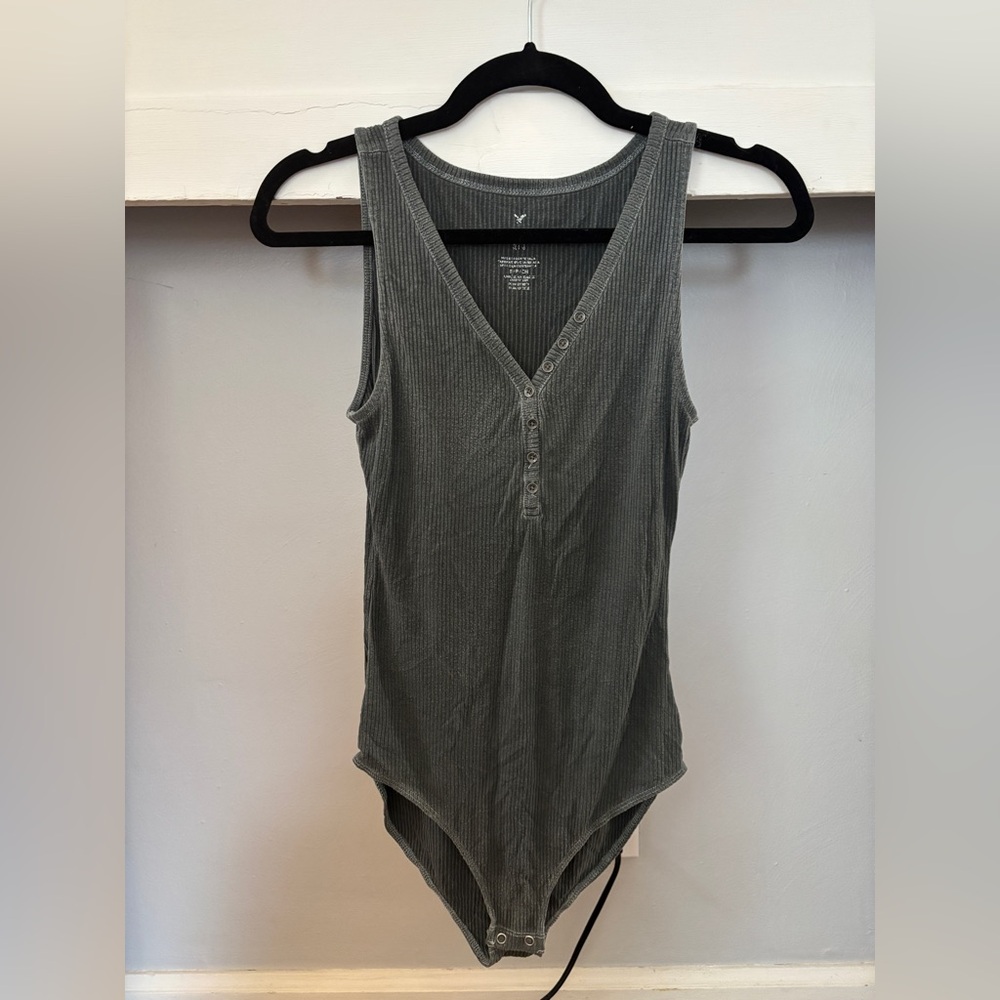 Women’s Dark Grey Tank Top Bodysuit